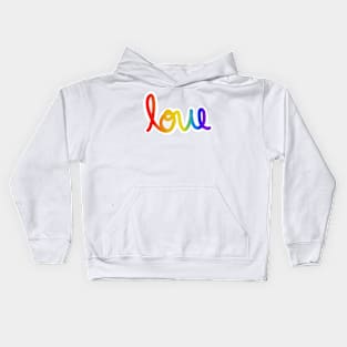 Rainbow Love Kids Hoodie